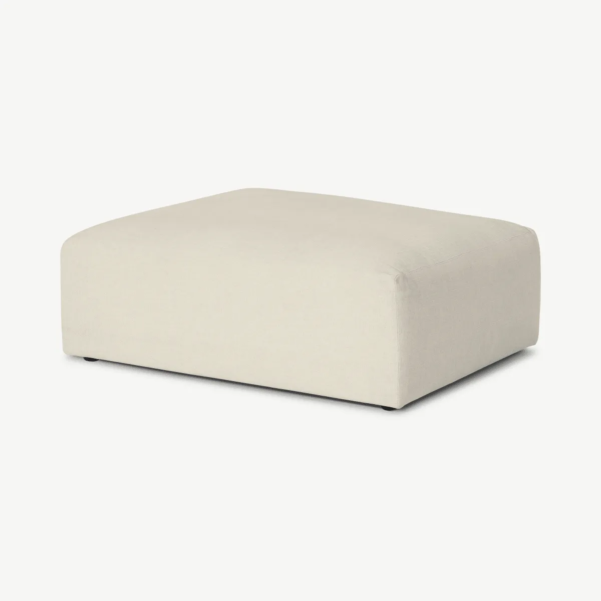 Livienne Footstool, Natural Hazel Weave