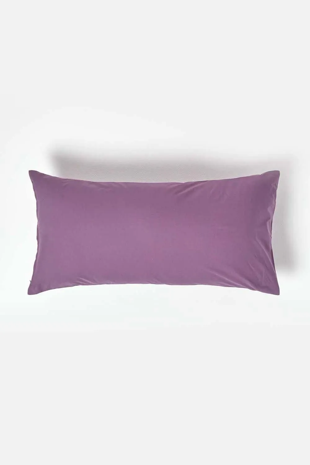Homescapes Continental Egyptian Cotton Pillowcase 200 TC, 40 x 80 cm in Grape 1