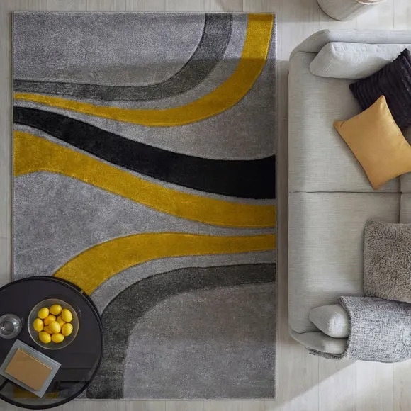 Mirage Flow Abstract Swirl Rug 6