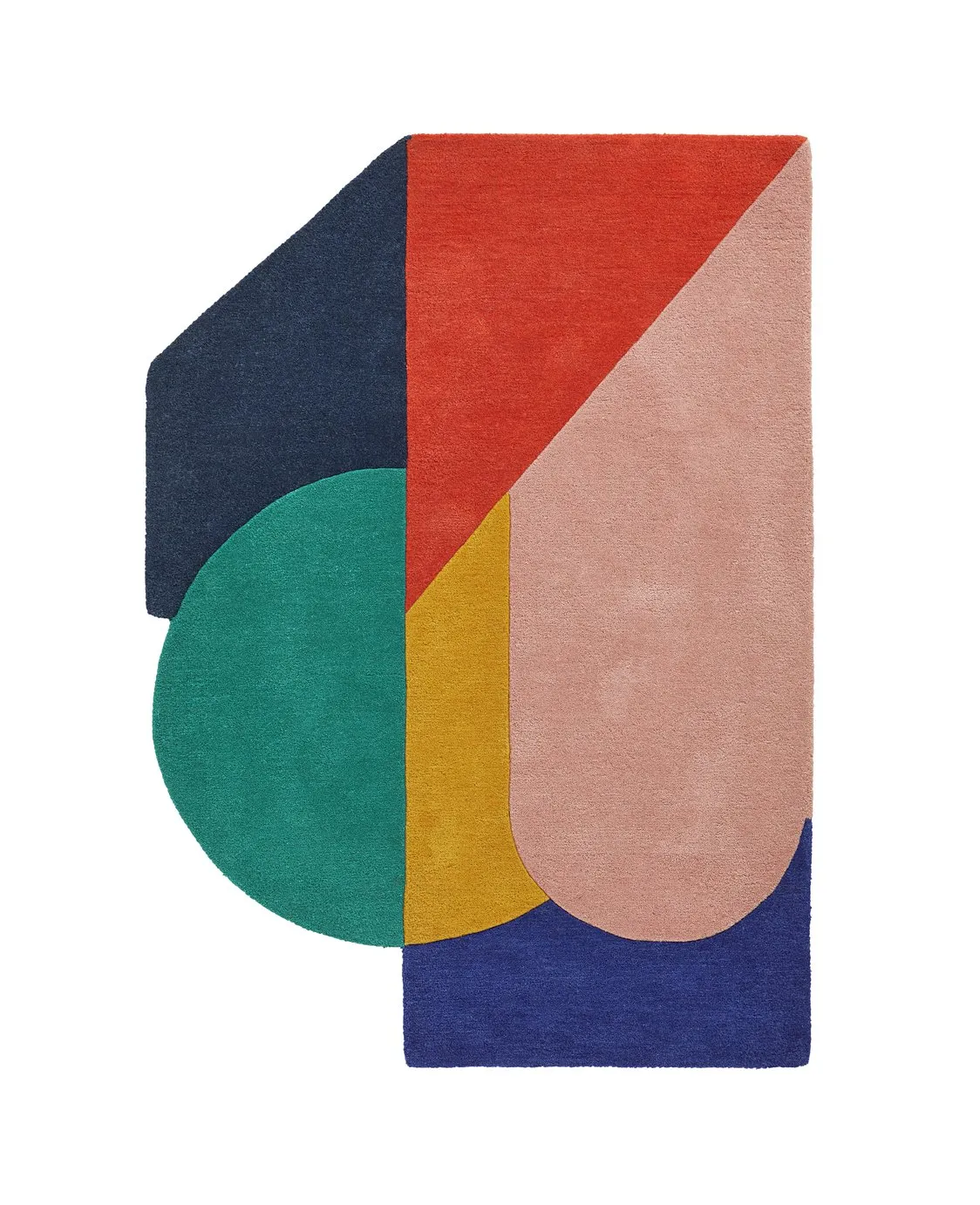 Habitat Studio Geometric Flatweave Wool Rug - 120x170cm