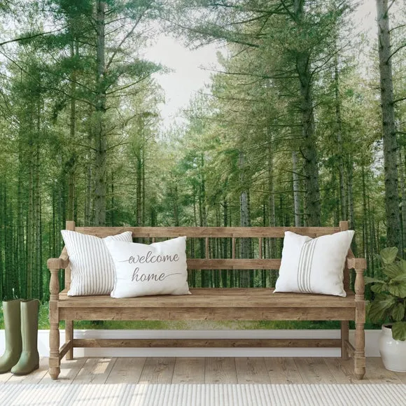 Forest Wilderness Green Wall Mural 1