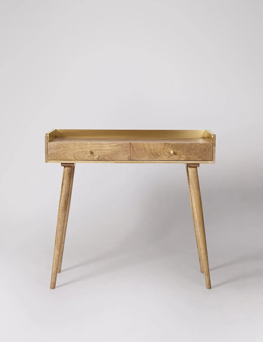 Swoon Fresco Mango Wood 2 Drawer Console Table Natural