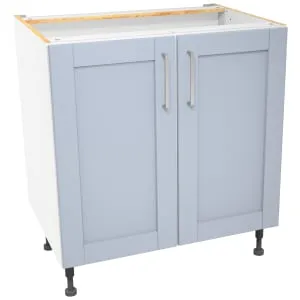 Wickes Ohio Hazy Blue Shaker Base Unit - 800mm