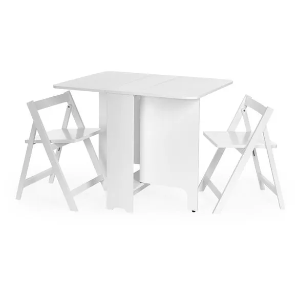 Gatan Gateleg Table With 2 Chairs 3