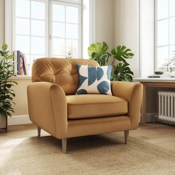 Sven Opulent Velvet Snuggle Chair 1
