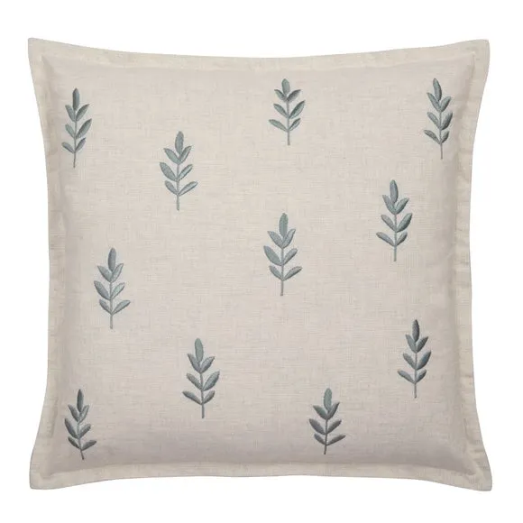 Embroidered Harper Stem Square Cushion Cover 3