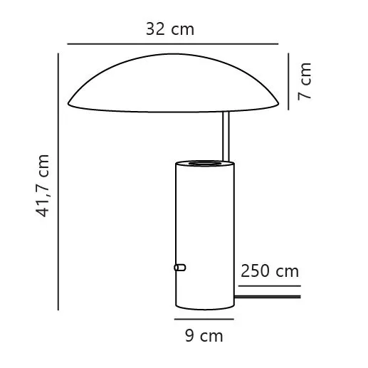 Nordlux Madem Table Lamp Black Marble Livingroom GU10 Switch 5
