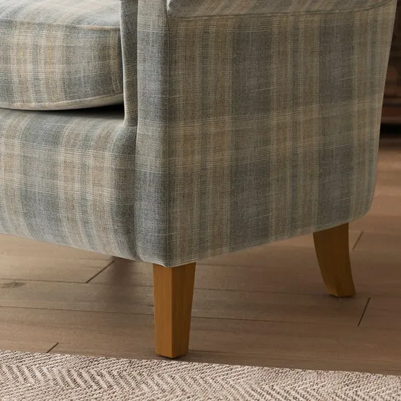 Alba Salvage Woven Check Armchair 5
