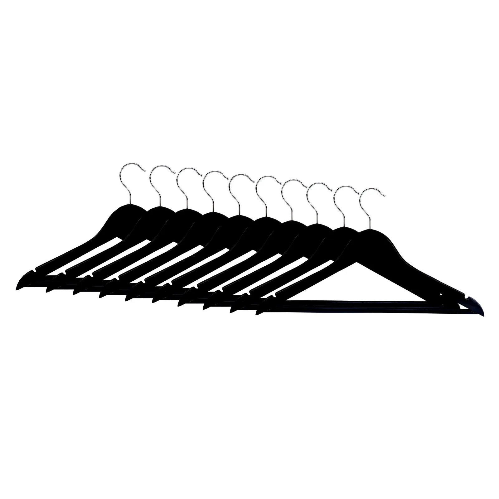 Pack of 10 Wooden Hangers 1