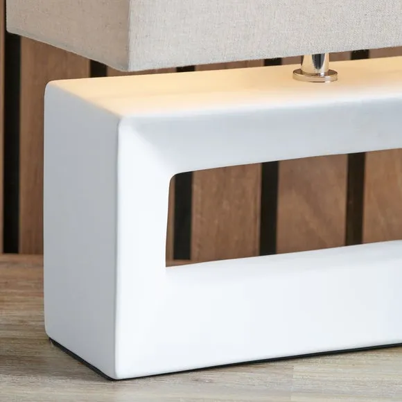 Pacific Lifestyle Block Rectangular Table Lamp 3