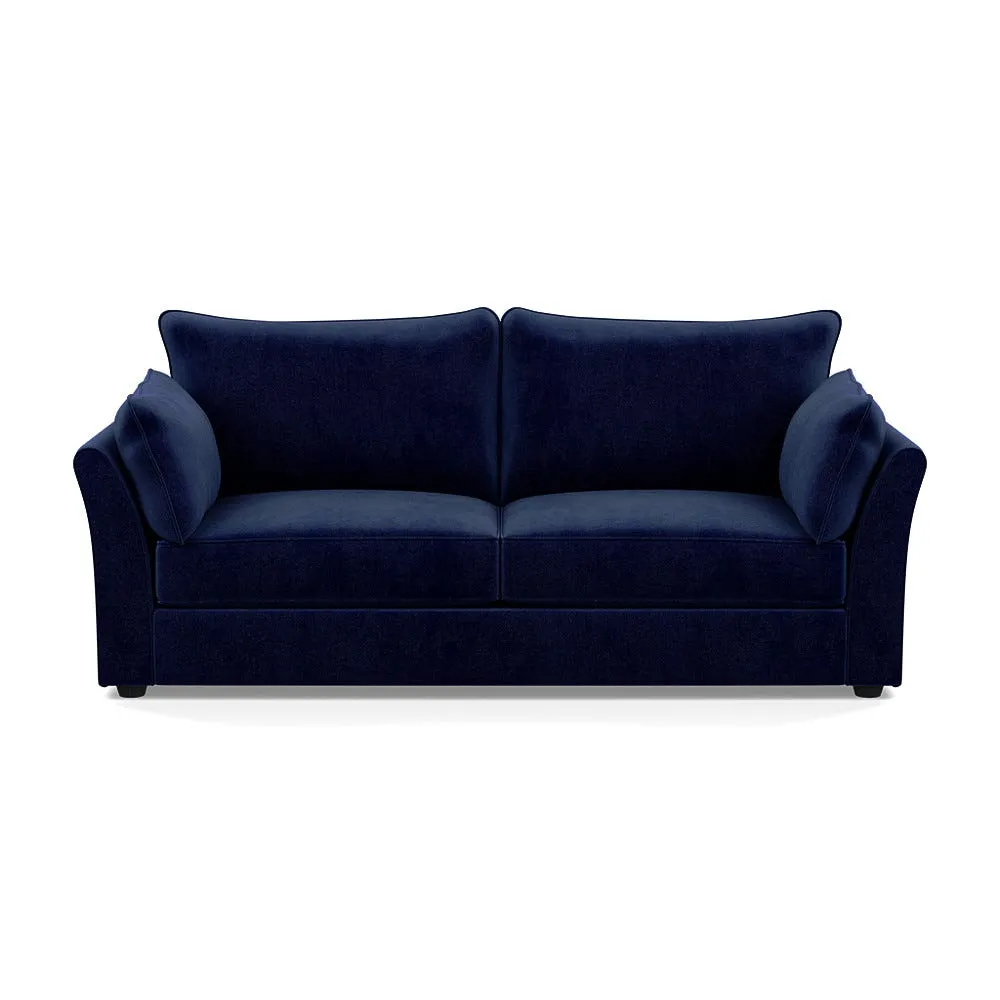 Heal's Tailor 4 Seater Sofa Smart Luxe Velvet Midnight Black Feet 1