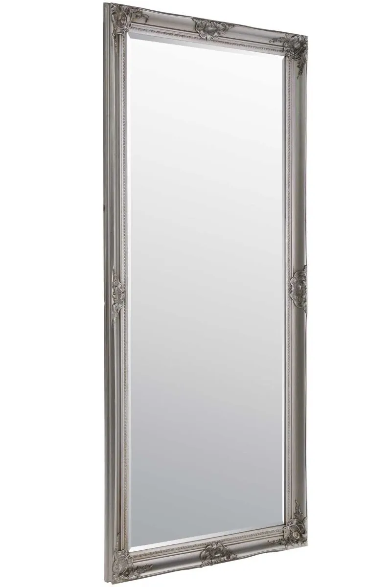 MirrorOutlet Kingsbury Silver Detailed Dress Mirror 165 x 76 CM 4