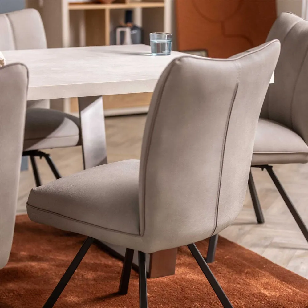 Bridgford Swivel Dining Chair, Neutral | Barker & Stonehouse 3