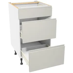 Wickes Madison Gloss Stone Drawer Unit - 500mm 2