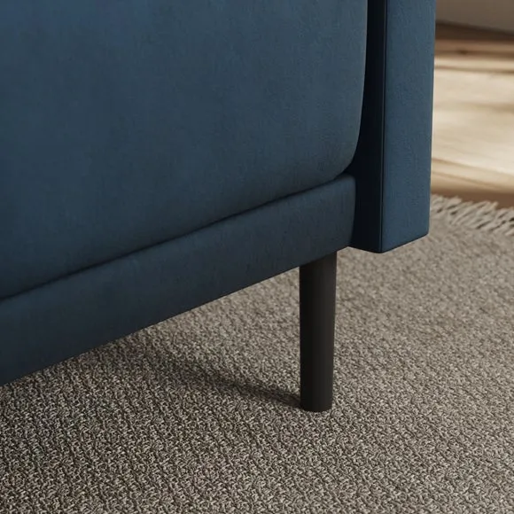 Mae Corner Dining Bench, Matte Plush Velvet 4