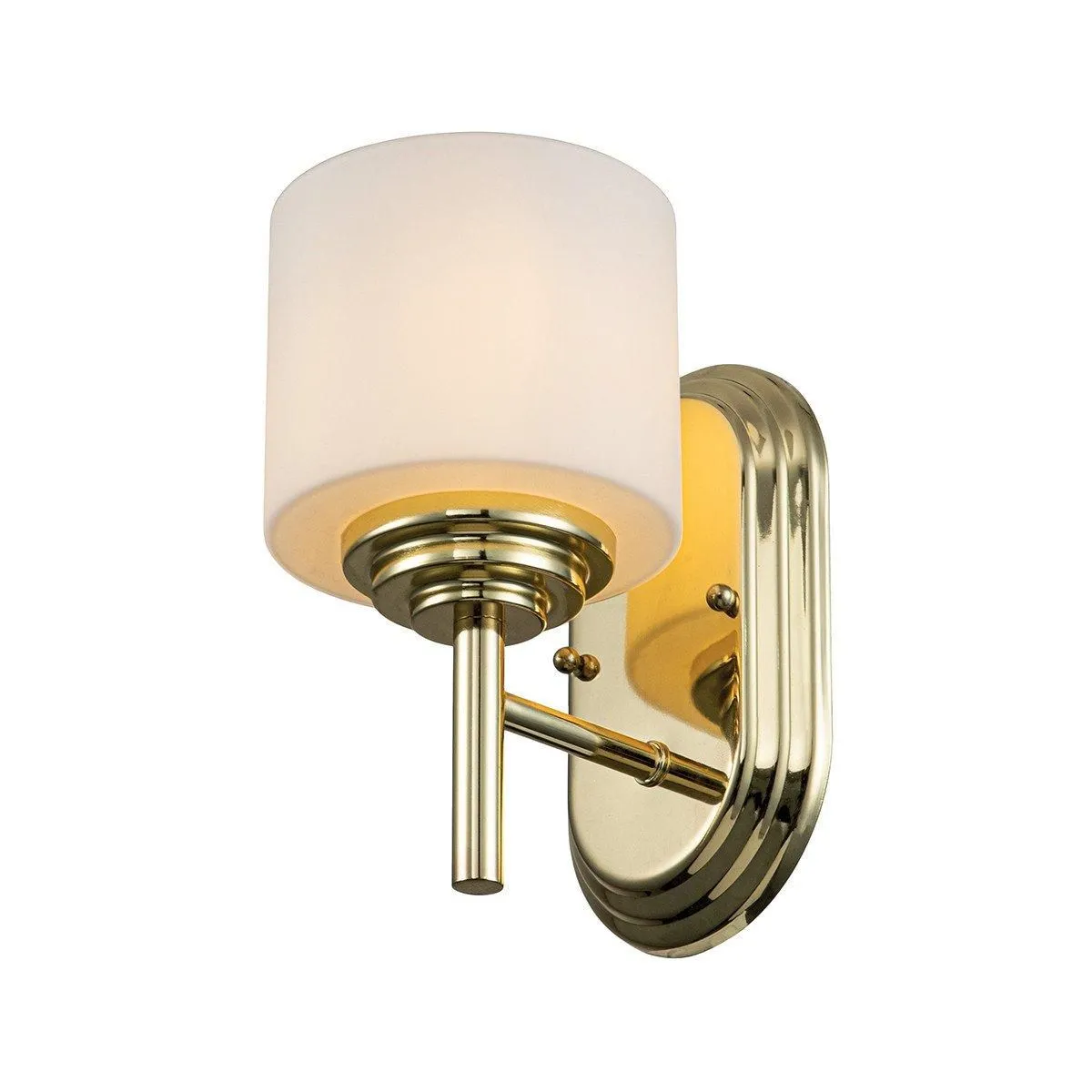 Netlighting Feiss Malibu Wall Lamp Polished Brass IP44 in Yellow