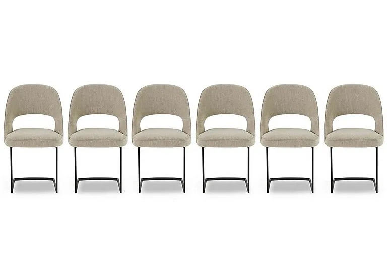 Tiber Set of 6 Cantilever Dining Chairs