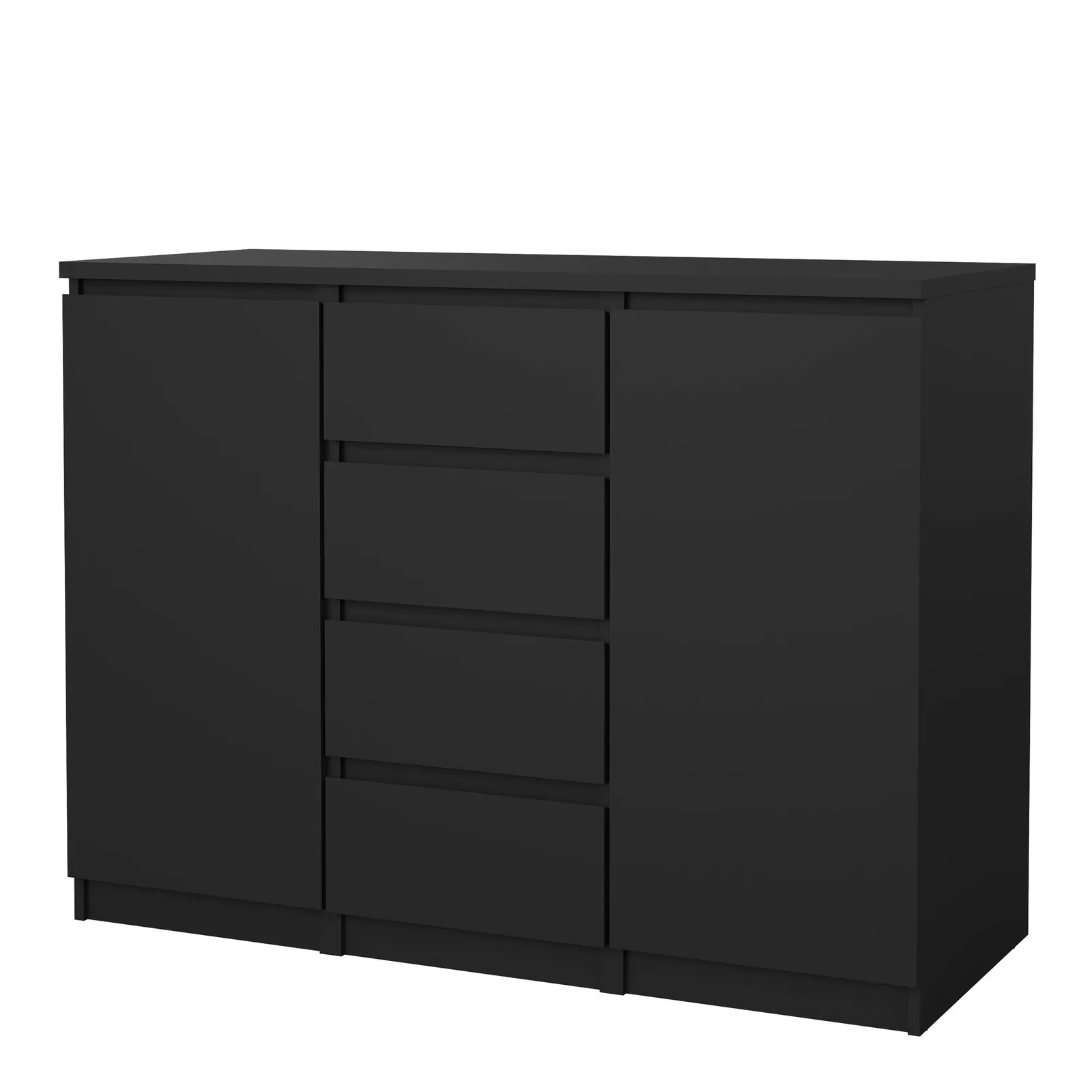 Furniture To Go Naia Sideboard - 4 Drawers 2 Doors in Black 3