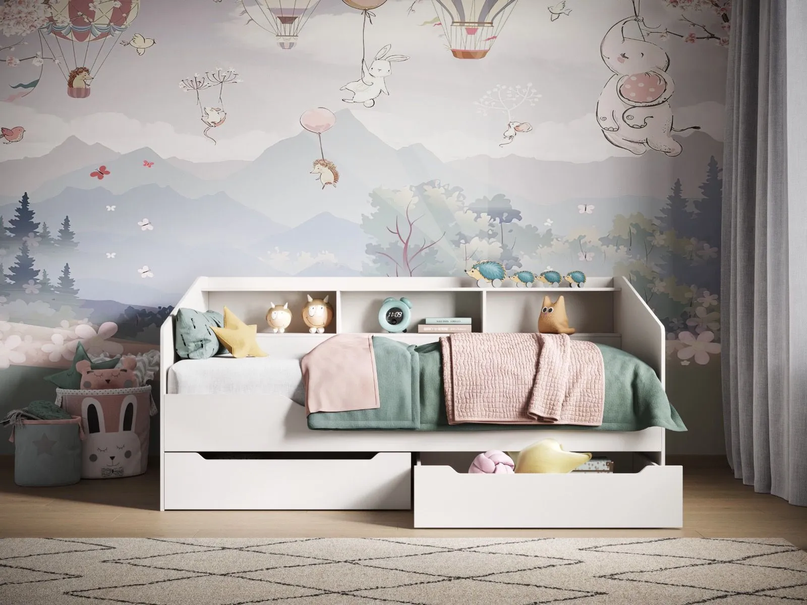 Flair Leni Day Bed in White 3