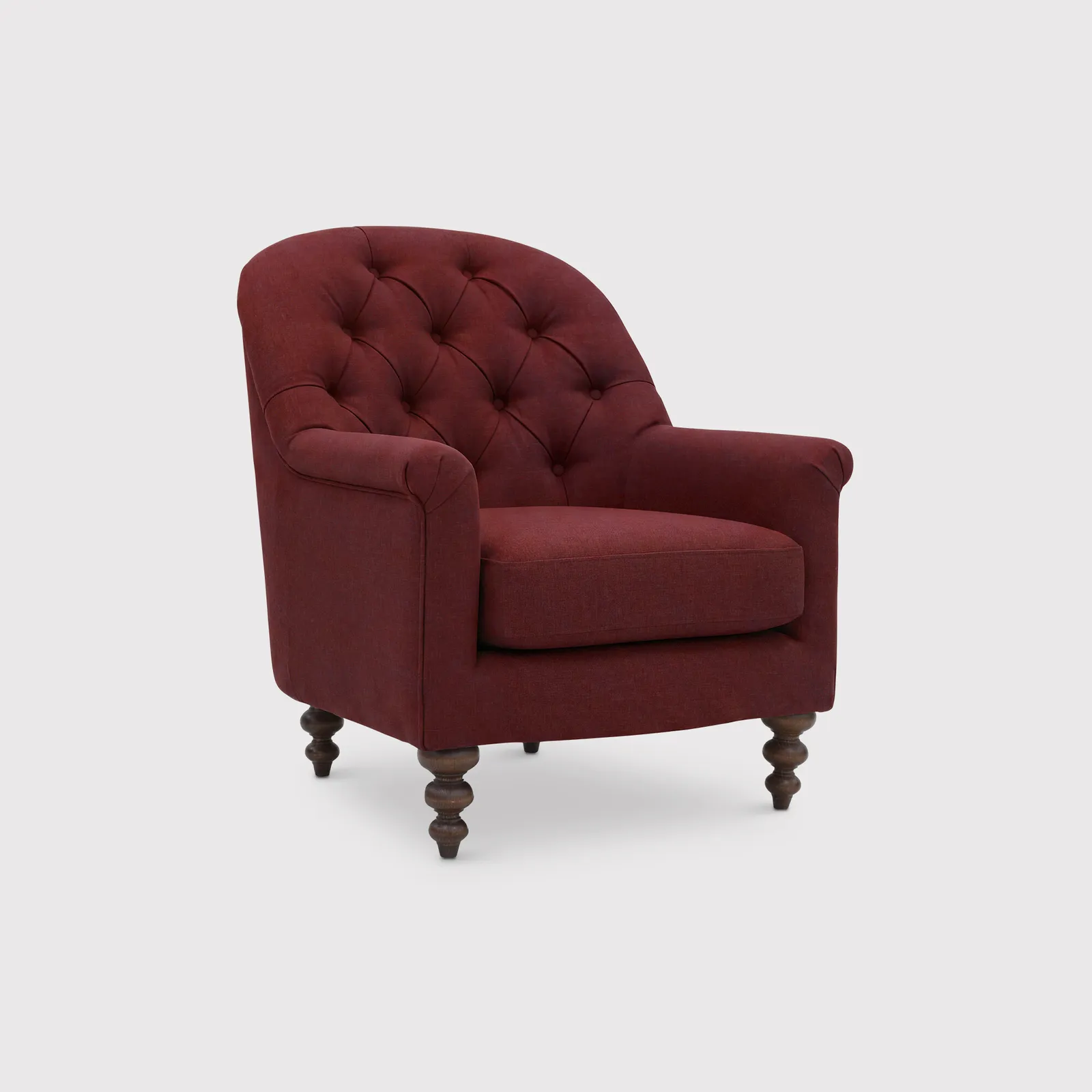 English Heritage Clover 26 Accent Armchair, Red Fabric | Barker & Stonehouse 1