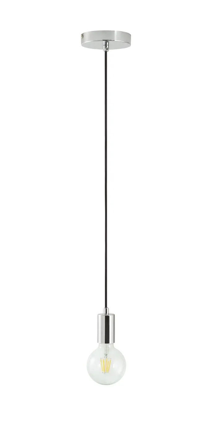 Habitat Pendant Ceiling Light - Chrome & Black