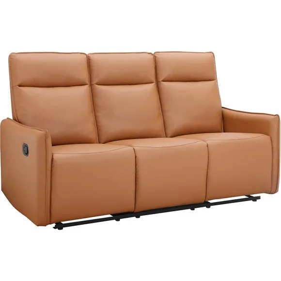 Lugo Faux Leather Manual Recliner 3 Seater Sofa 3