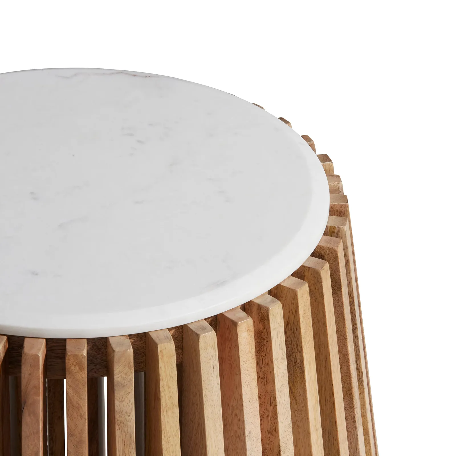 Ombra Side Table, Round, Neutral Marble | Barker & Stonehouse 5