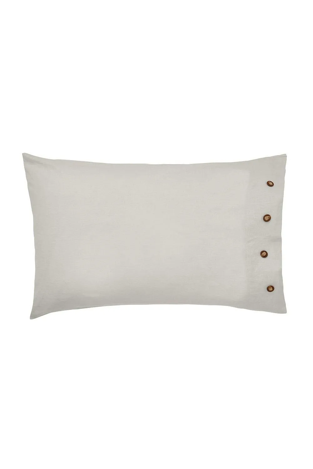 Morris & Co 'Pure Linen Cotton' Standard Pillowcase in Silver