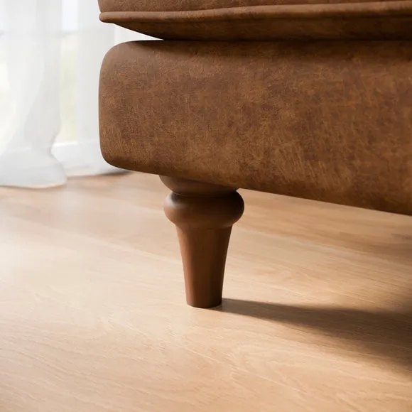 Beatrice II Relaxed Faux Leather Armchair 5