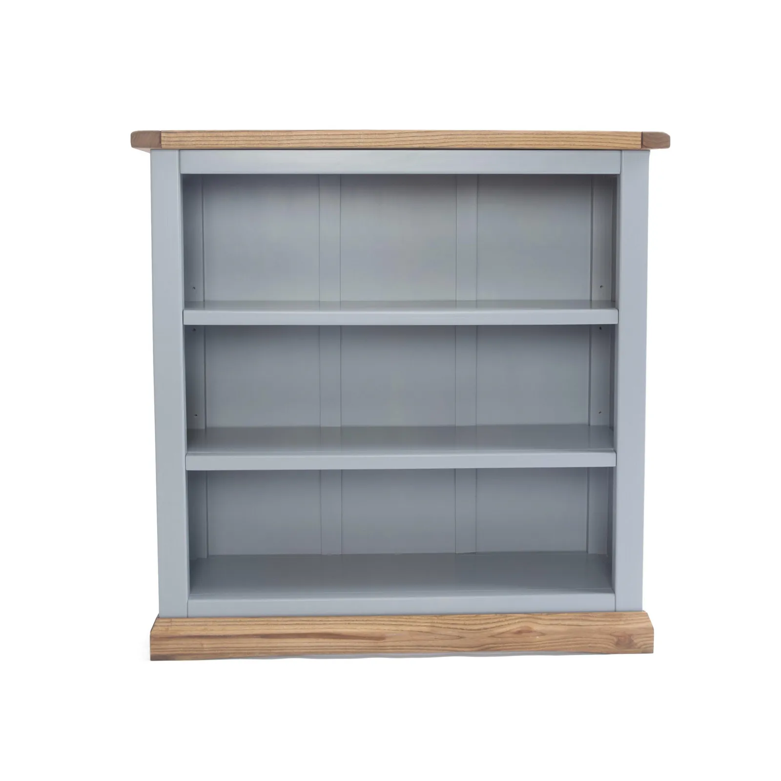 Cabinet Bits Bookcase with plinth 90x90x30cm in Grey