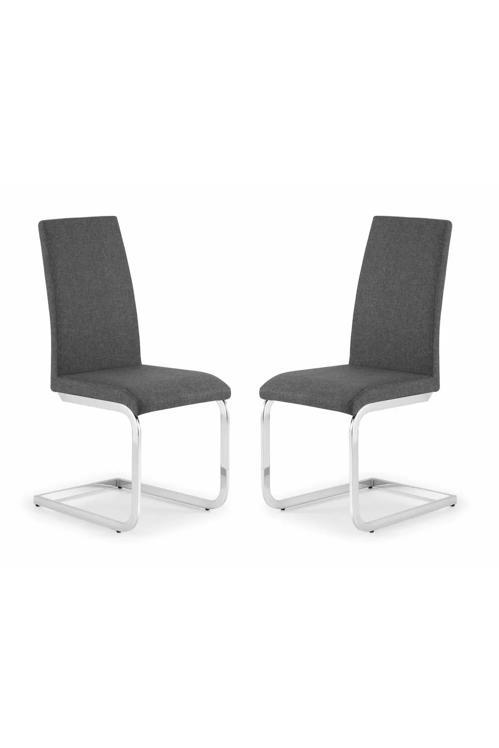Julian Bowen Roma High Back Upholstered Dining Chair (Set of 2) in Grey 3