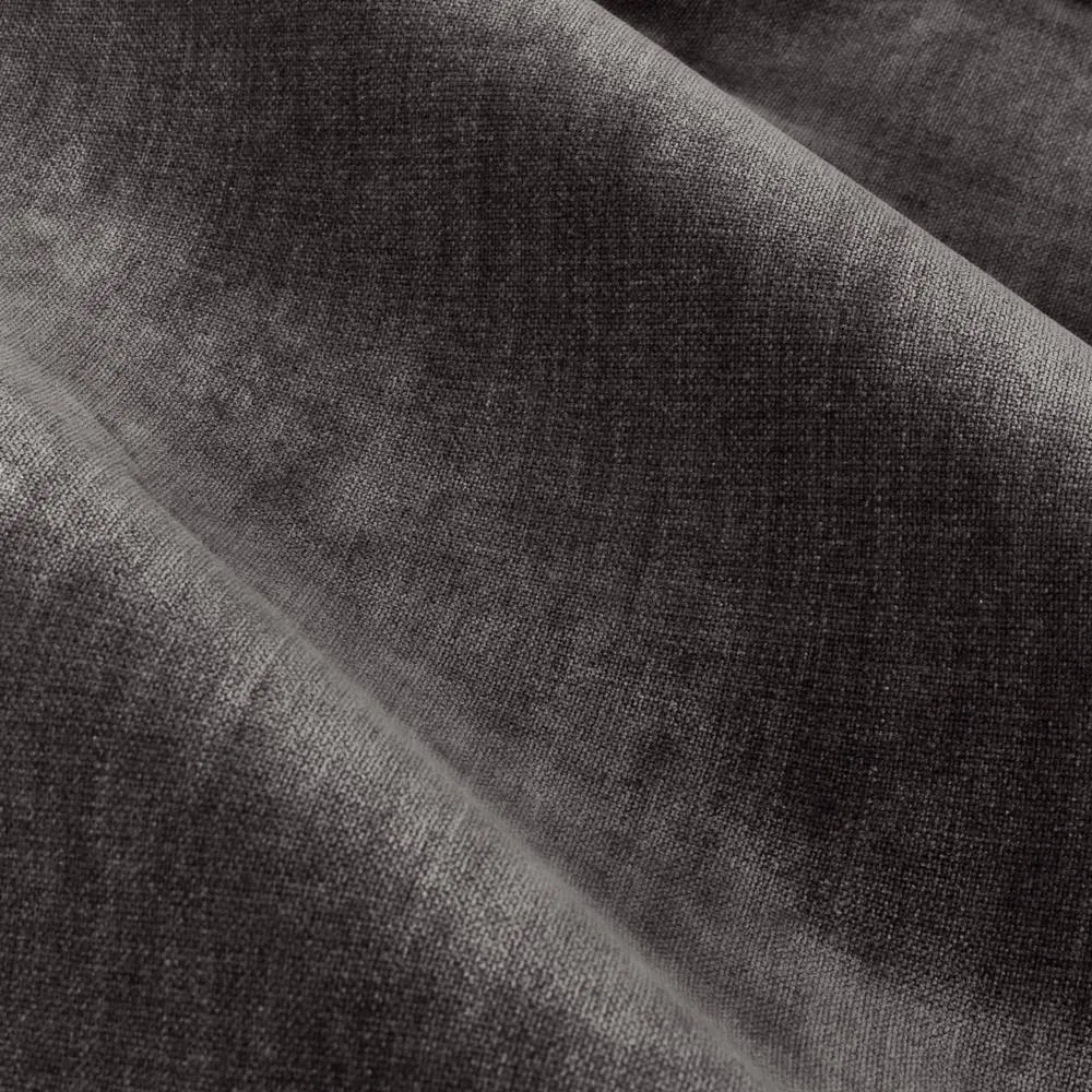 Yard Heavy Chenille Blackout Pencil Pleat Curtain Pair in Charcoal 4