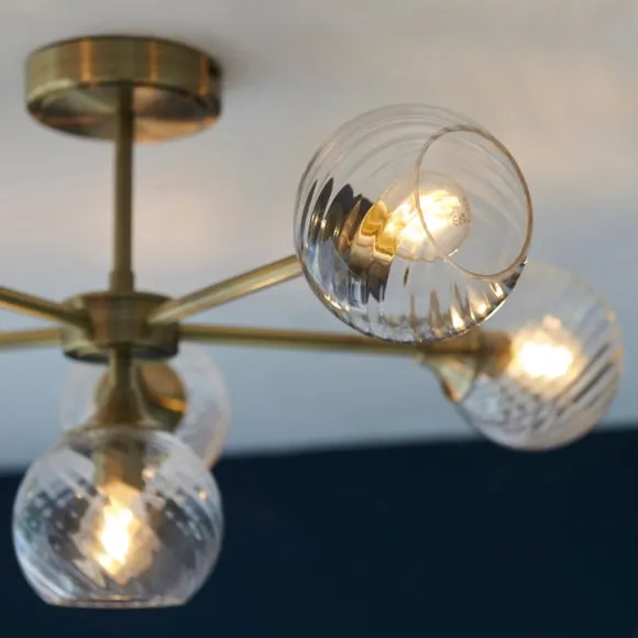 Vogue Asher 6 Light Semi Flush Ceiling Light 3