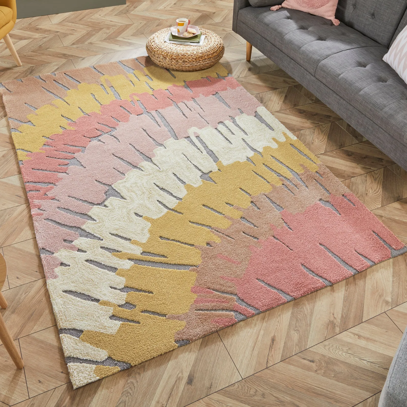 Woodgrain Rug Woodgrain Terracotta