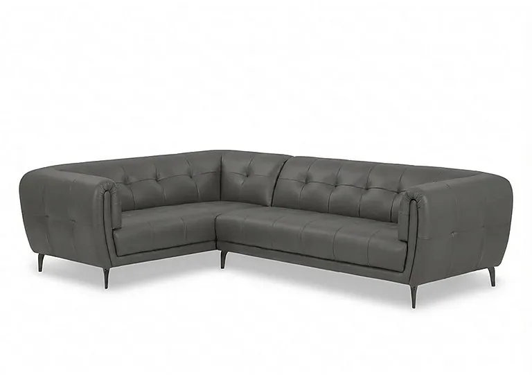 Sienna Leather Left Hand Facing Corner Sofa