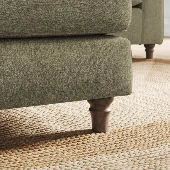 Flori Soft Chenille Footstool 4