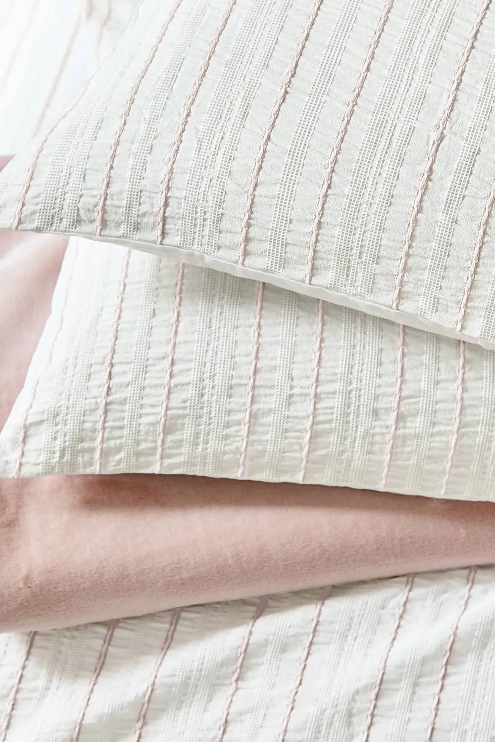 Helena Springfield 'Waffle Stripe' Duvet Cover Set in Pink 5