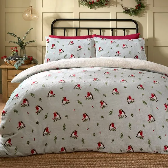 Winter Robin Duvet Cover & Pillowcase Set 1