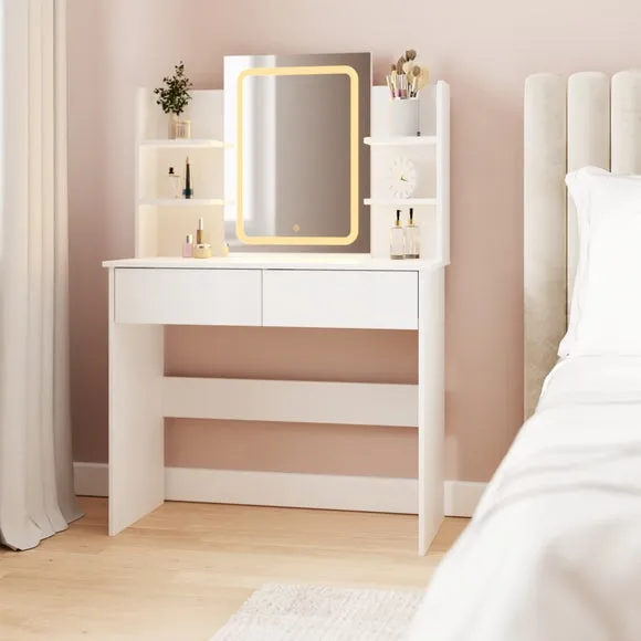 Sadie Dressing Table with LED Mirror