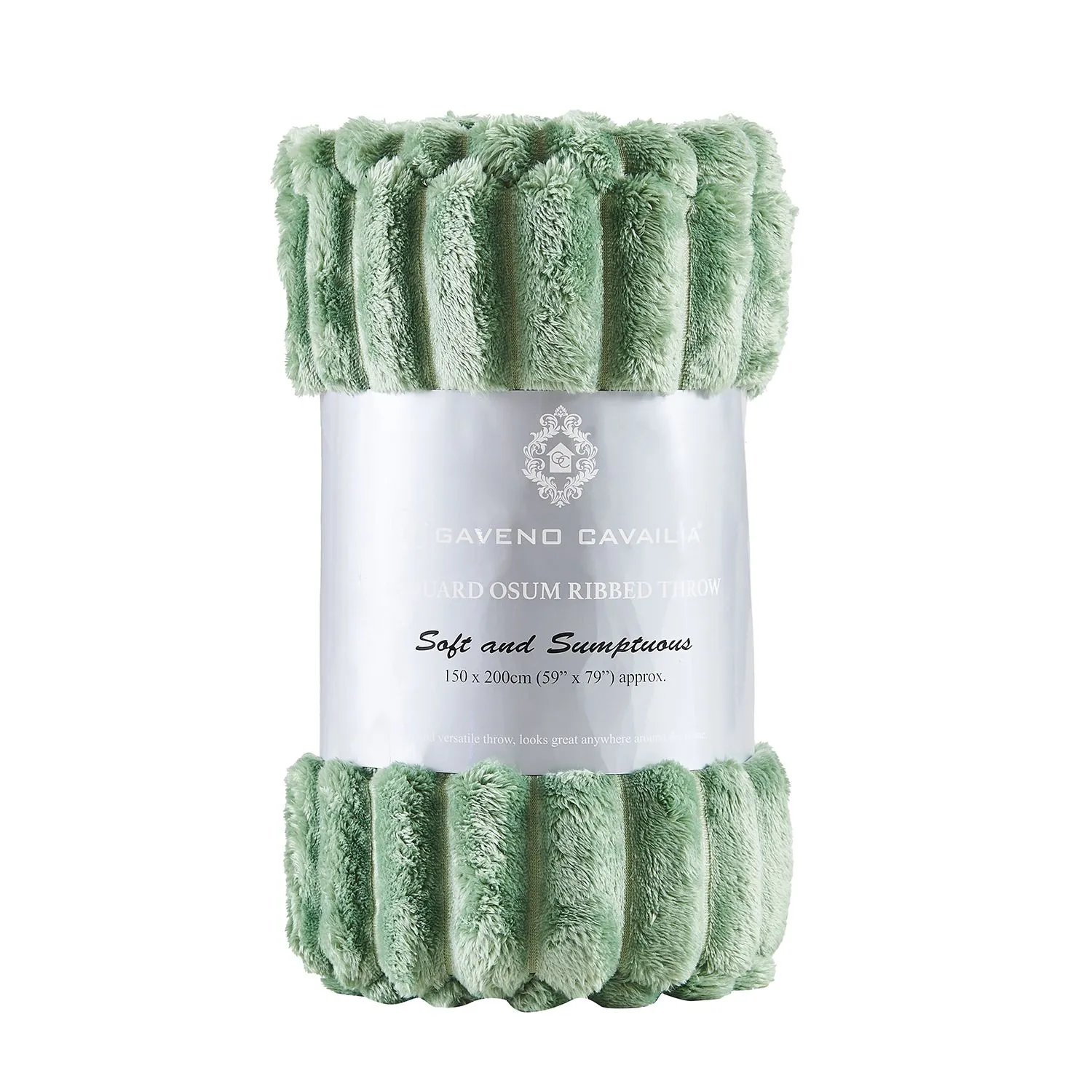 GAVENO CAVAILIA Osum Ribbed Throw in Green
