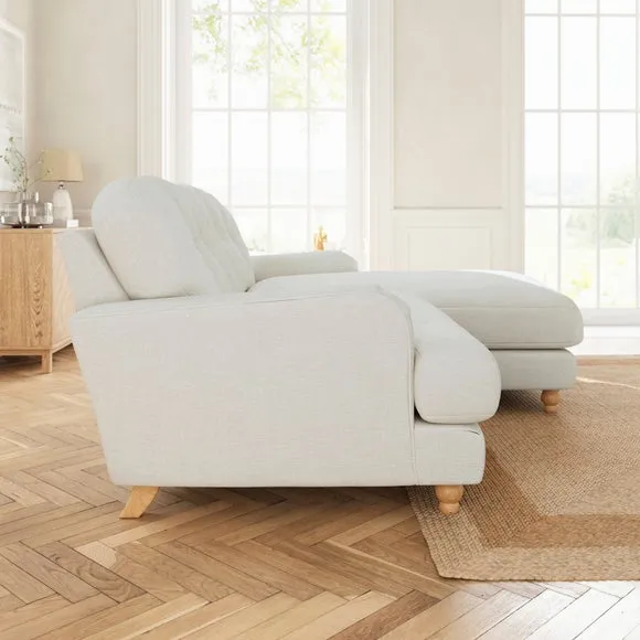 Martha Corner Chaise Chenille Soft Texture Sofa 3
