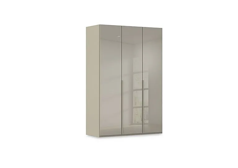 Haven 151cm 3 Door Hinged Wardrobe with Glass Doors