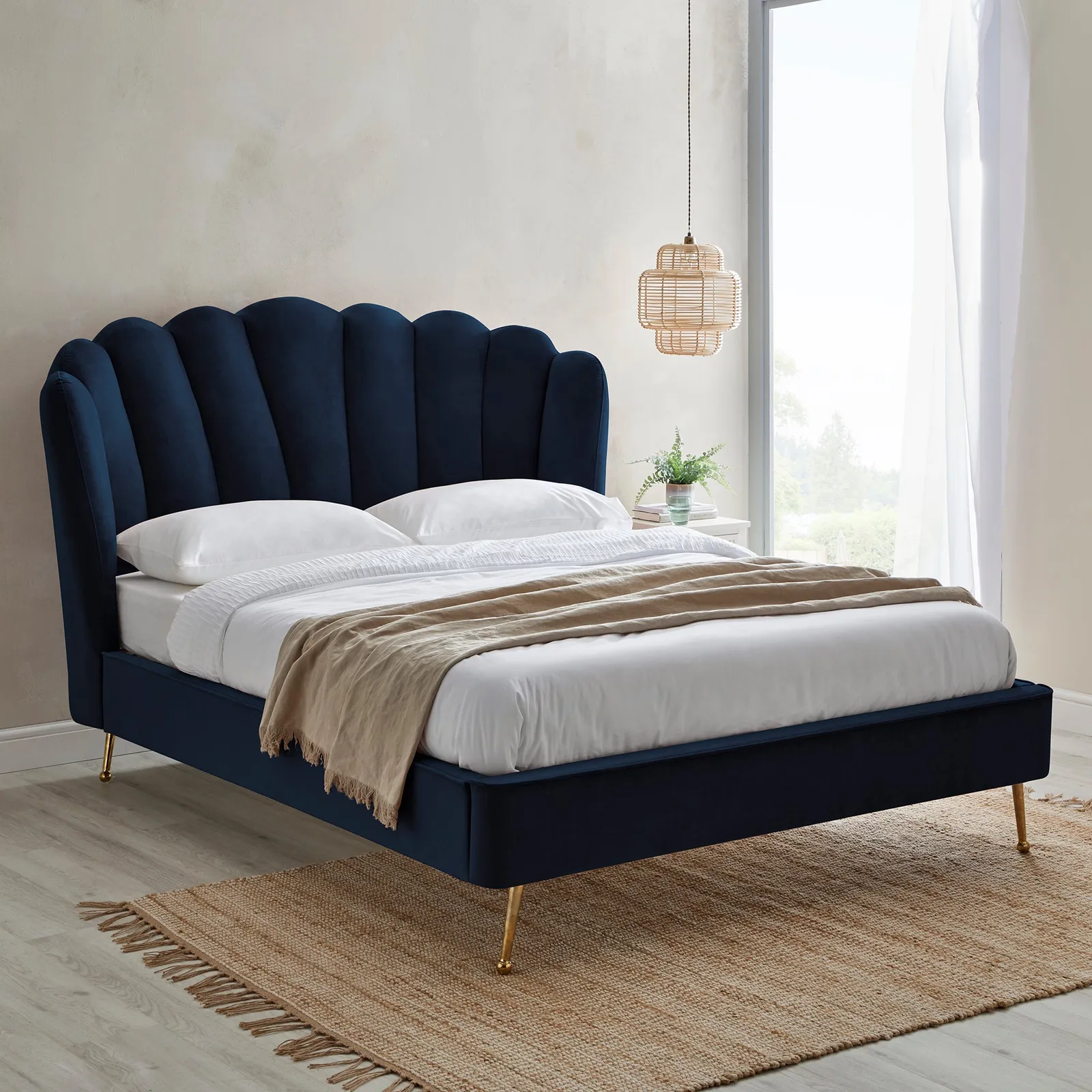 Vivian Bed Dark Blue