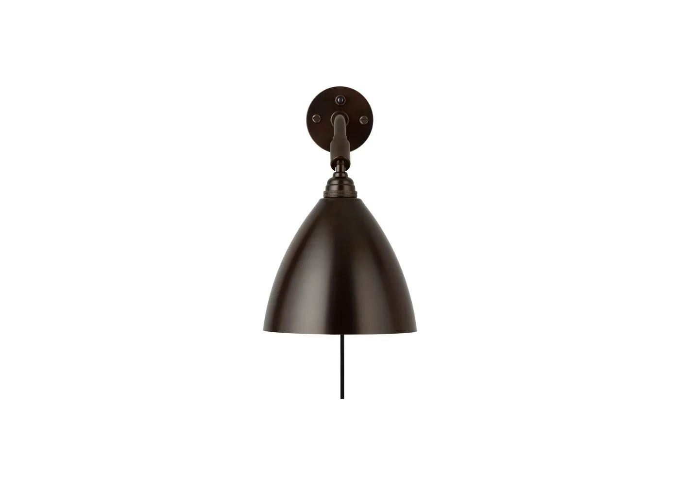 Gubi Bestlite BL7 Wall Lamp Black Brass Base Black Shade 1