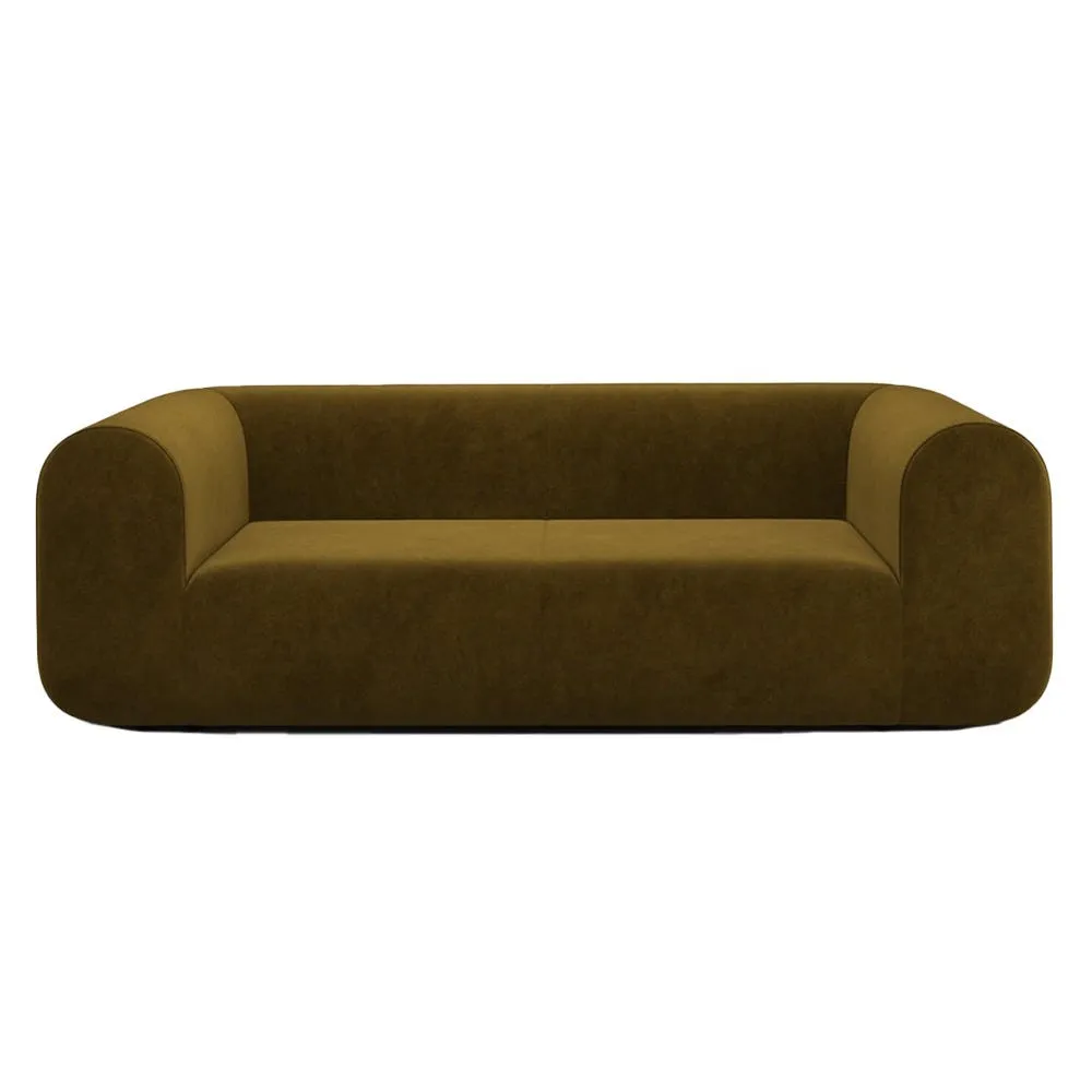 Tom Dixon Plump 2.5 Seater Sofa Config 1 Royal 162 Black Legs 2