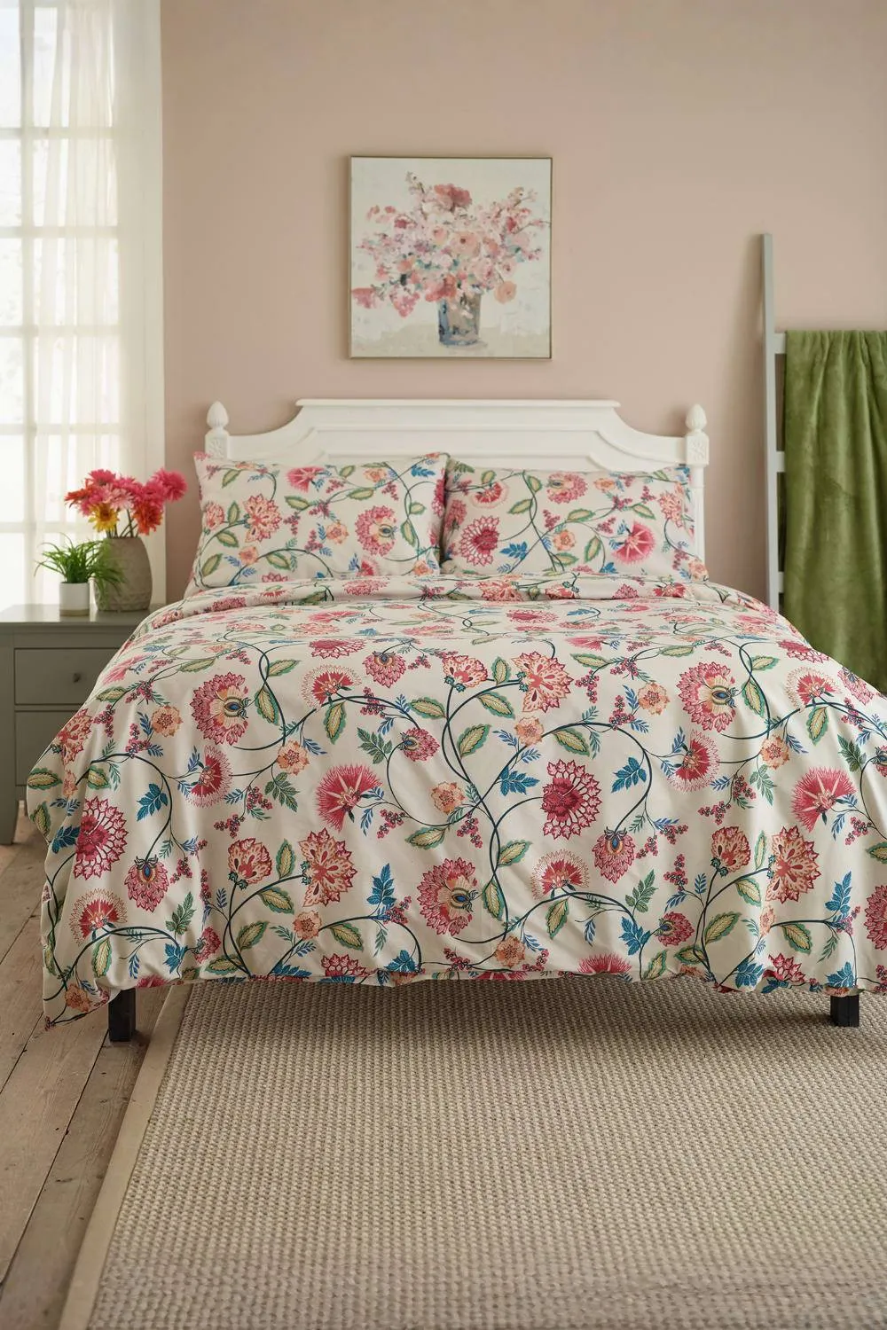 Deyongs Vintage Jacobean Printed Polycotton Duvet Set