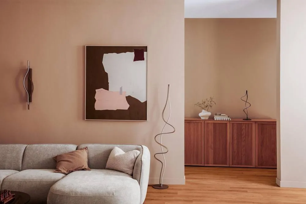 Netlighting Lucide LAMBADA Wall Lamp LED Dim. 1x20W 2700K Champagne Color in Beige 6