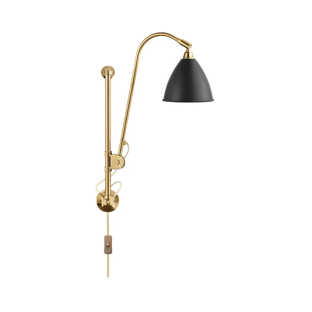 Gubi Bestlite BL5 Wall Lamp Brass Base Black Shade 2