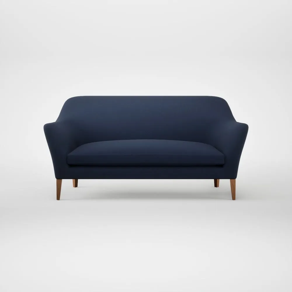Heal's Wallis 3 Seater Sofa Smart Cotton Linen Indigo Natural Feet 1