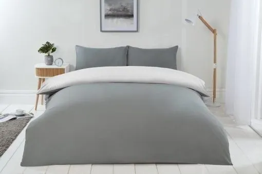 New Edge Blinds Brights Reversible Duvet in Grey